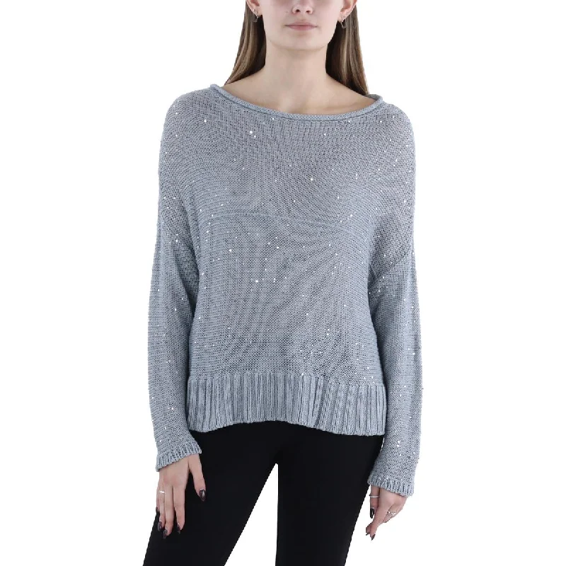 Womens Organic Cotton Sequined Pullover Sweater