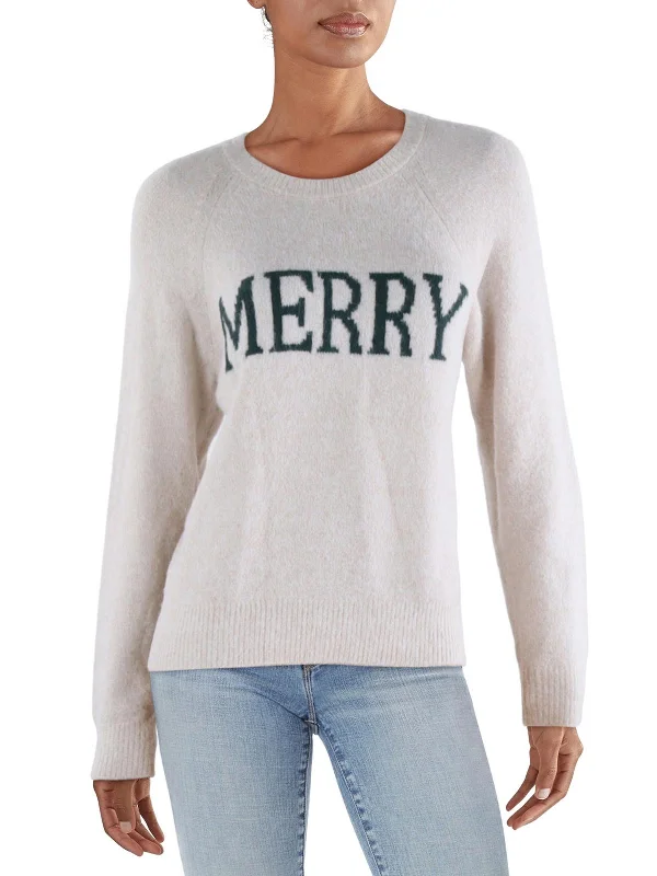 Lizzy Merry Womens Crewneck Long Sleeve Pullover Sweater