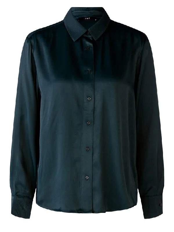 Oui Shirt Dark Green