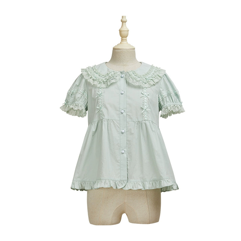 Summer Fairy~Cloud Dream~Sweet Lolita Shirt Peter Pan Collar Innerwear