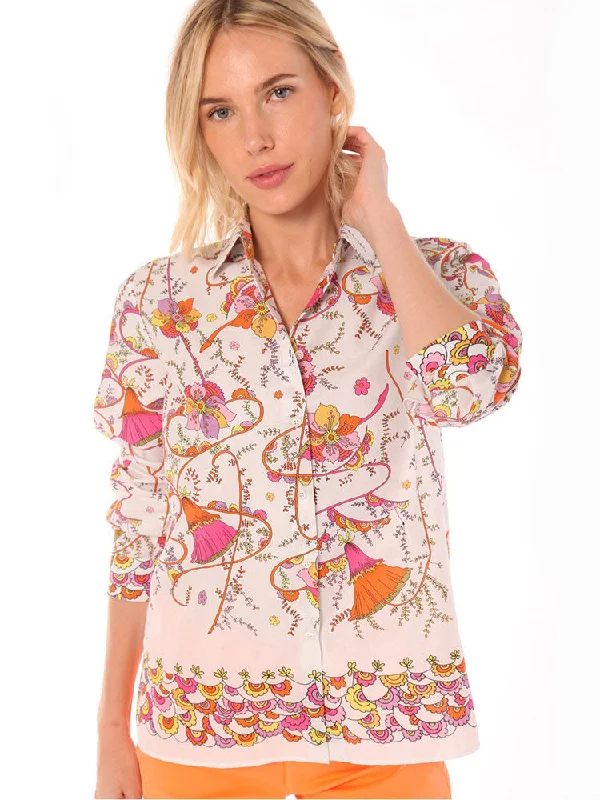 Vilagallo Irina Shirt Pink & Purple Floral