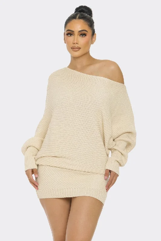 FZ Women's Sweater Knit Mini Dress