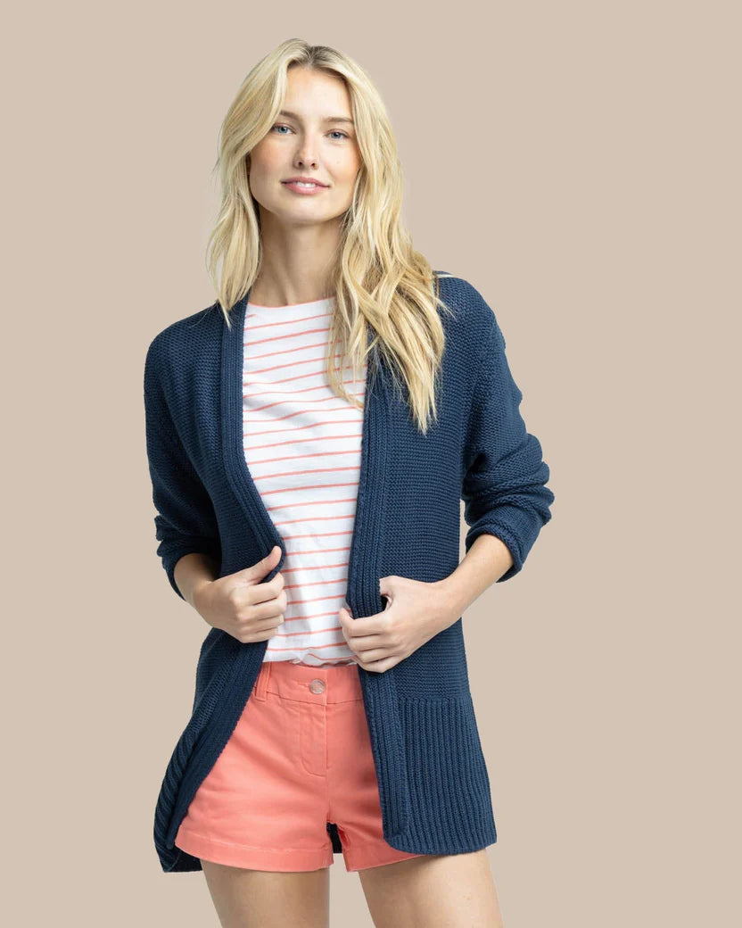 Southern Tide Women's Marren Cardigan - Dress Blue