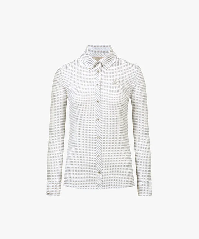 [Final Sale] FAIRLIAR Waffle Button Down T-shirt (Beige)