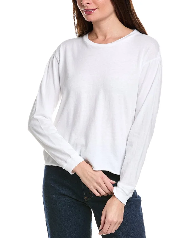 MOTHER The Slouchy Cut Off T-Shirt