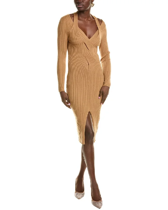 Beulah Twisted Wool & Cashmere-Blend Sweaterdress